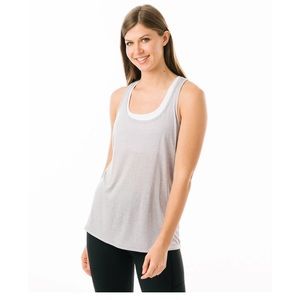 Zyia Gray Twist and Flow Tank size L